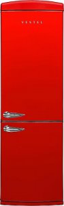 Vestel Retro NFK37201 Kırmızı Kombi No-Frost Buzdolabı