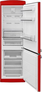 Vestel Retro NFK37201 Kırmızı Kombi No-Frost Buzdolabı