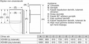 Profilo BD2086IDAN Çift Kapılı No Frost Buzdolabı