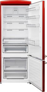 Vestel Retro NFK52211 Kırmızı Kombi No-Frost Buzdolabı