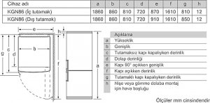 Siemens KG86NVWE0N Kombi No Frost Buzdolabı