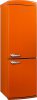 Vestel Retro NFK37011 Turuncu Kombi No Frost Buzdolabı