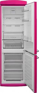 Vestel Retro NFK37011 Pembe Kombi No Frost Buzdolabı