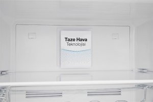 Vestel Retro NFK37011 Pembe Kombi No Frost Buzdolabı